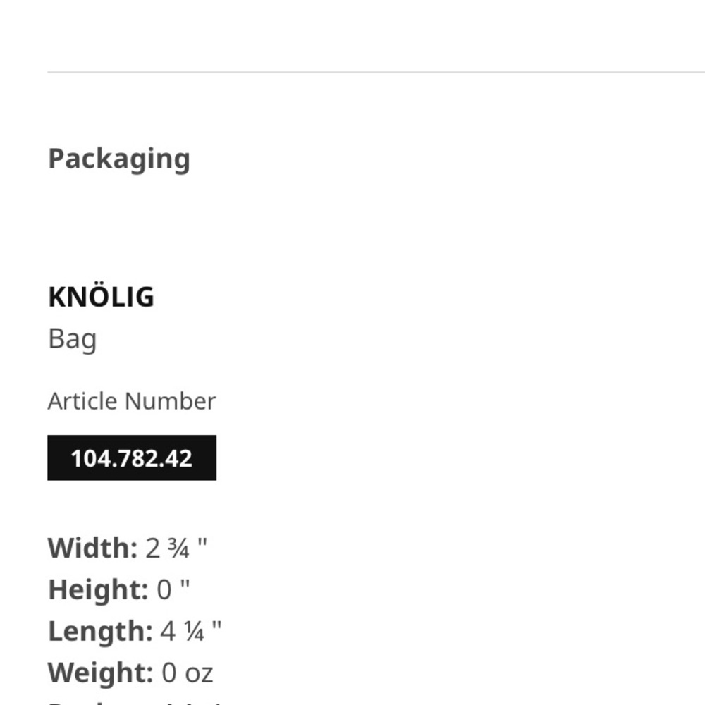 IKEA Bundle of 2 Knolig (Keychain) Bags - NWT - Picture 6 of 7